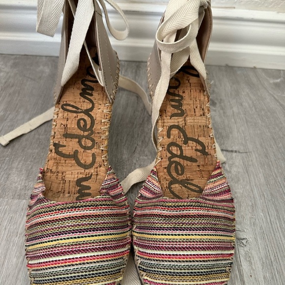 Sam Edelman Patsy Wrap Tie Ankle Espadrilles Size 10 - Picture 4 of 10